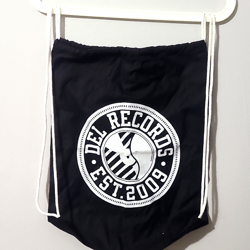 Del Records Draw String Backpack